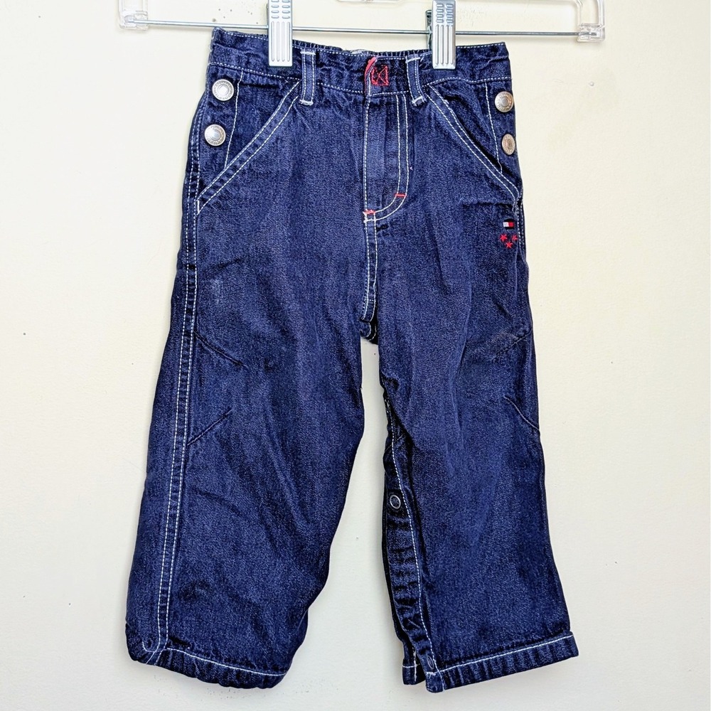 Vintage Tommy Hilfiger 90s Denim Blue‎ Jeans Baby Size 12-18 Months